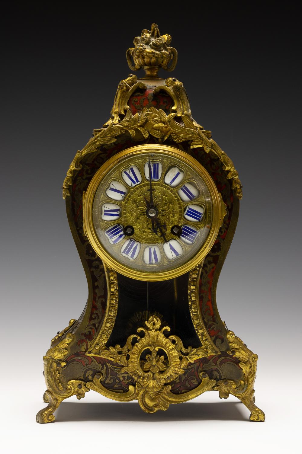 JAPY FRERES FRENCH BOULLE STYLE MANTLE CLOCK