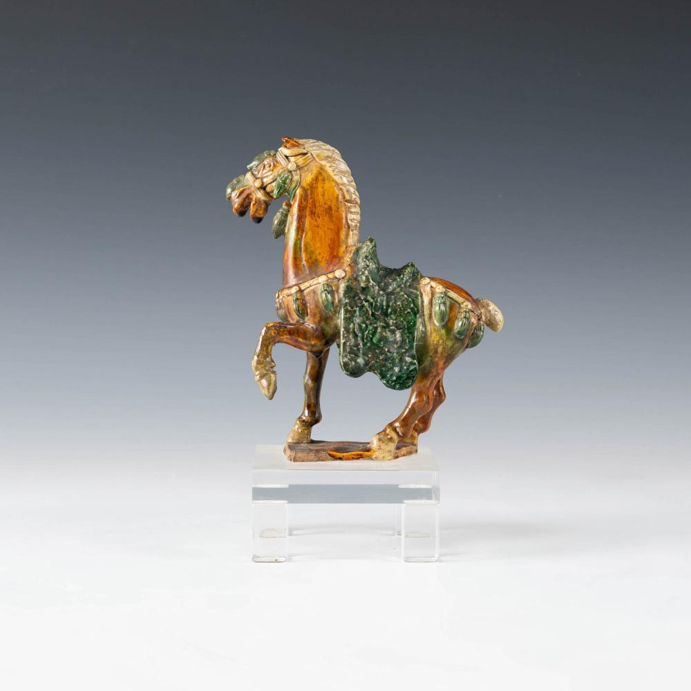 A Chinese sancai horse, Tang dynasty