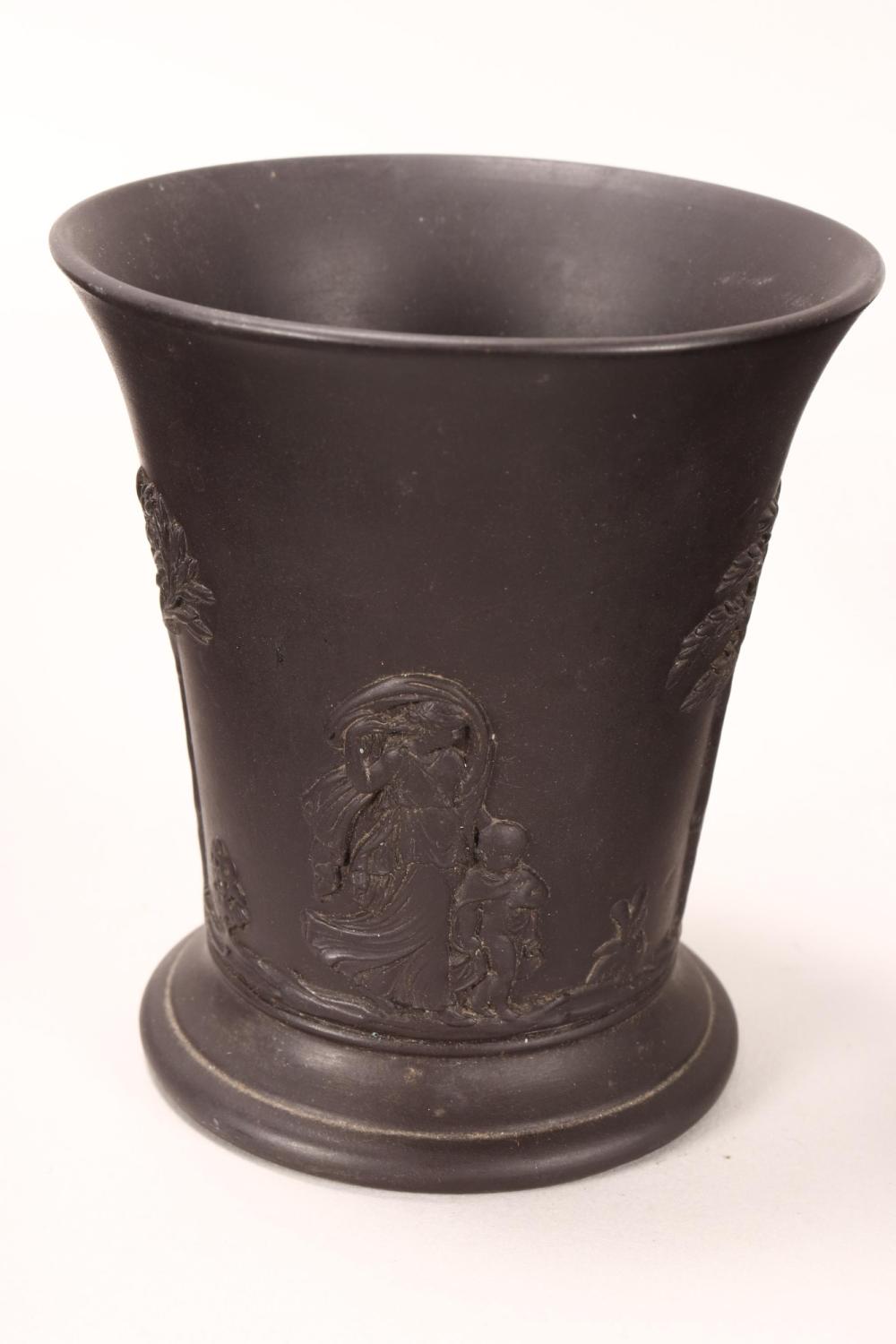 Wedgwood Black Basalt Posy Vase,