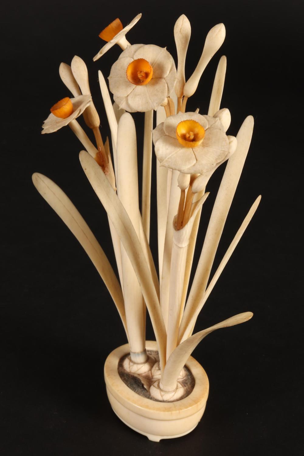 Fine Japanese Meiji Period Carved Ivory Group,