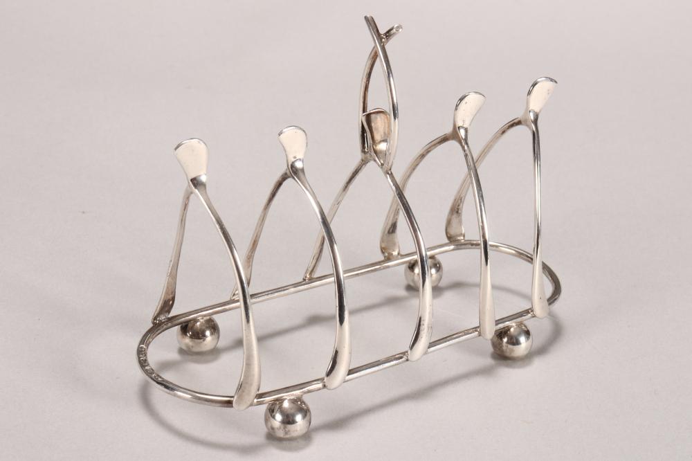 Victorian Sterling Silver Wishbone Toast Rack,