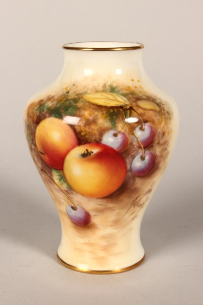 Royal Worcester Porcelain Vase,