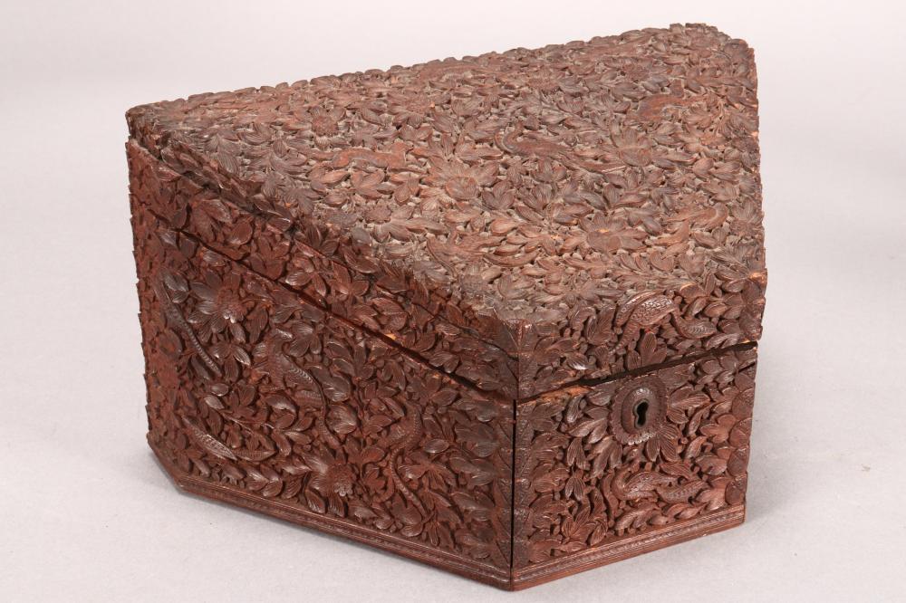 Indian Sandalwood Carved Box,