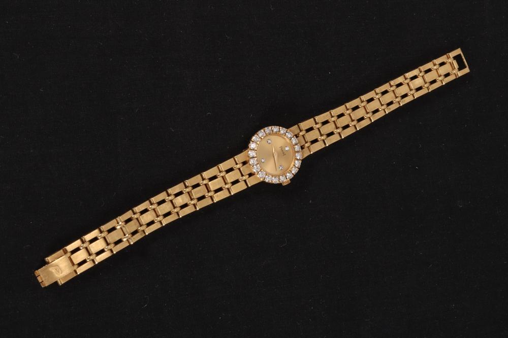 Fine Ladies Piaget 18ct Gold Diamond Wristwatch,