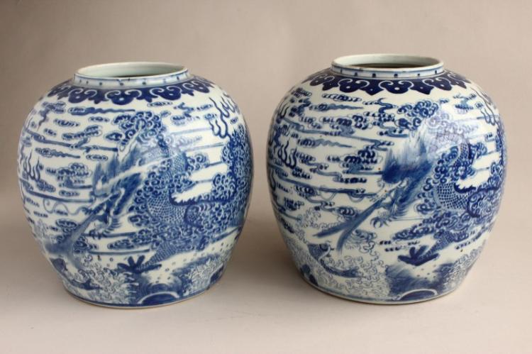 Pair of Chinese Porcelain Vases,