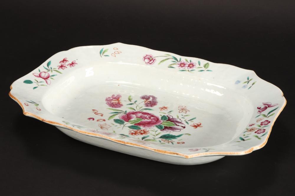 Chinese Qing Dynasty Export Famille Rose Platter,