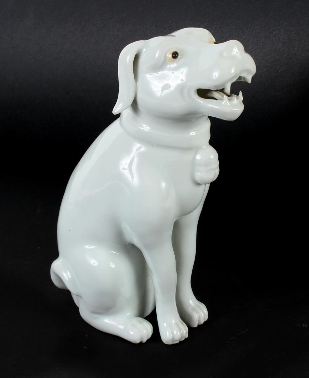 JAPANESE ARITA STYLE PORCELAIN DOG - White