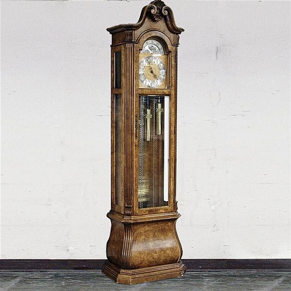 TALL CASE CLOCK - Traditional style with three weight time