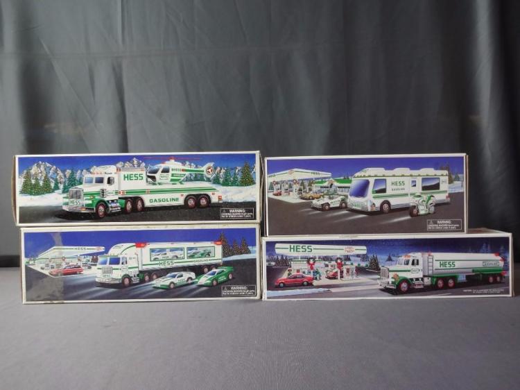 Lot of 4 Hess Trucks