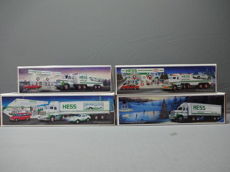 Lot of 4 Hess Trucks