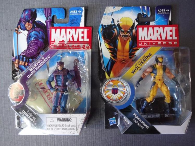 Marvel Universe Action Figure Lot Dark Hawkeye and Wolverine