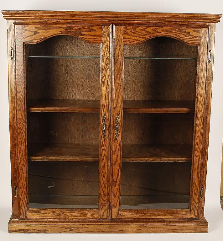 Nice Oak Display Cabinet