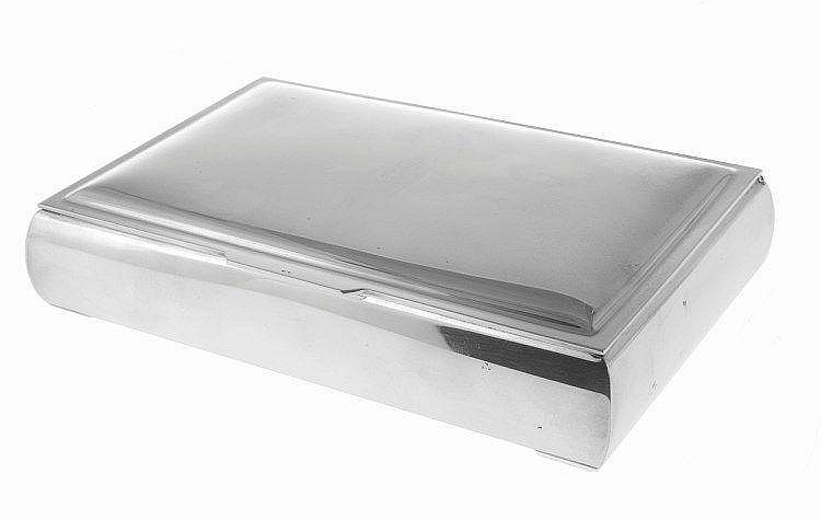 Portuguese sterling silver, cigarette box. Hallmarked.
