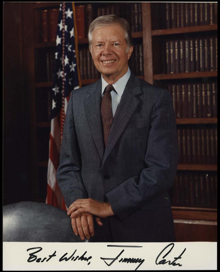 1980s-2010s JIMMY CARTER SIGNED PHOTOS (x7)