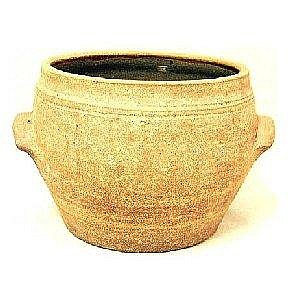 A Bernard Leach studio pottery stoneware handthrown vessel, the interior