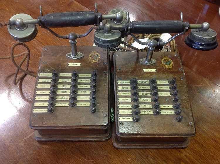 An Edwardian telephone system by The Telephone Manufacturing Company