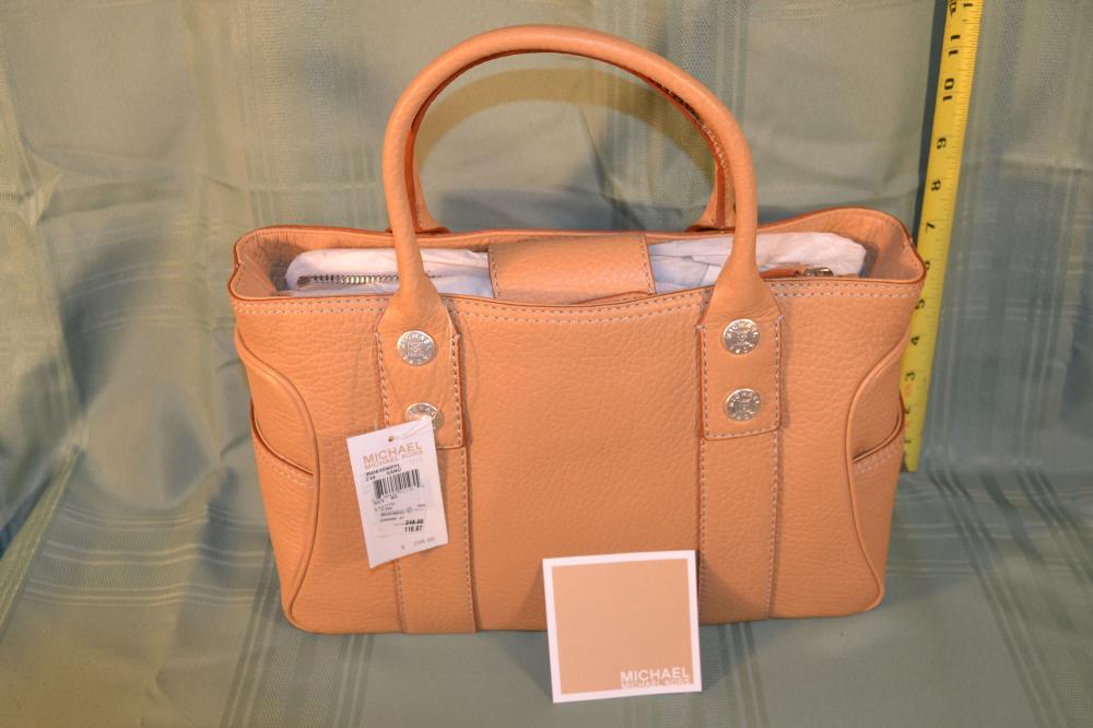 Genuine Michael Kors sand leather handbag