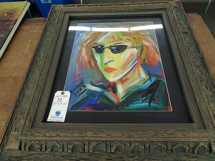 Philipp Britta Badon Framed 16" x 20" Wall Pic - "John Lennon"