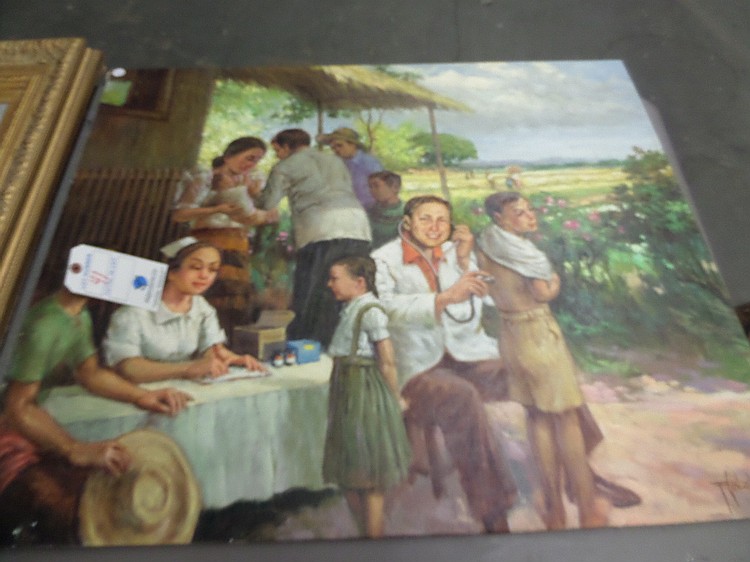 Federico Gonzalez on Canvas 35" x 29" Wall Pic - "Mission Day"
