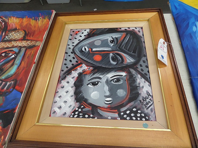Philipp Britta Badon Framed 16" x 20" Wall Pic - "Mother Daughter"