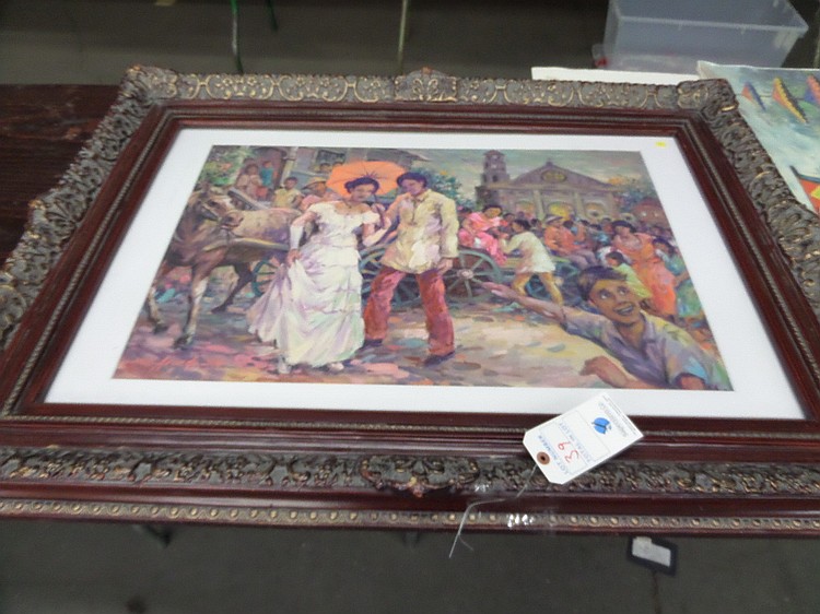 Nick Aranda Framed 30" x 20" Wall Pic - "Fil Dance"