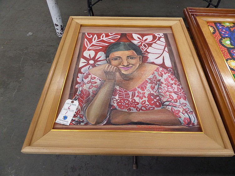 Philipp Britta Badon Framed 24" x 30" Wall Pic - "Thinker"