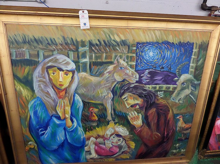 Philipp Britta Badon Framed 60" x 48" Wall Pic - "Belen"