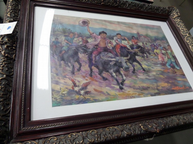 Nick Aranda Framed 30" x 20" Wall Pic - "Race"