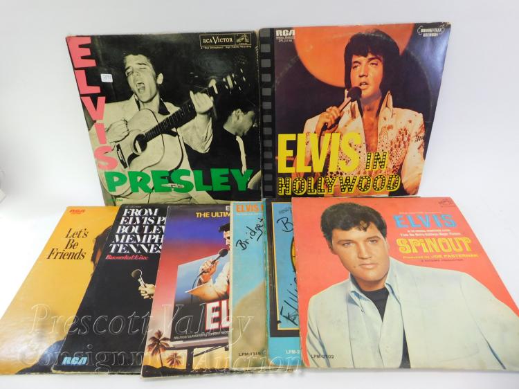 Lot of 8 Vintage Elvis Presley Vinyl LP Records