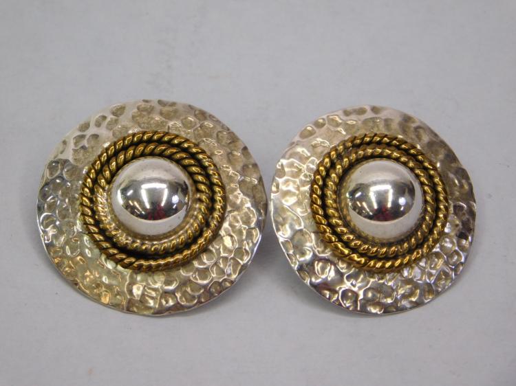Vintage Taxco Mexico Sterling Silver Hammered