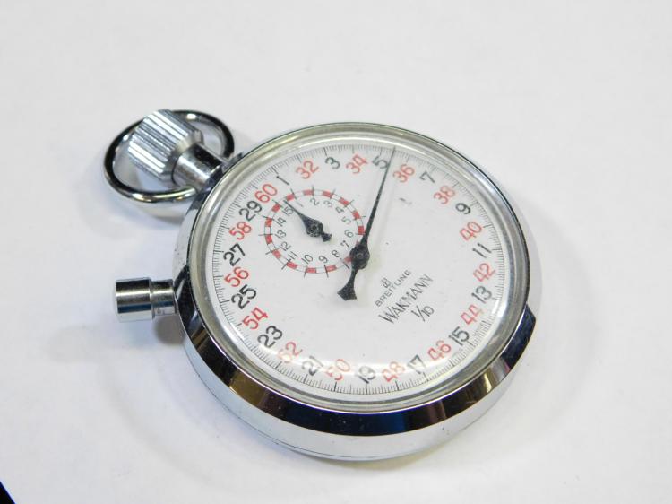 Vintage Breitling Wackman 1/10 Wind Up Stopwatch