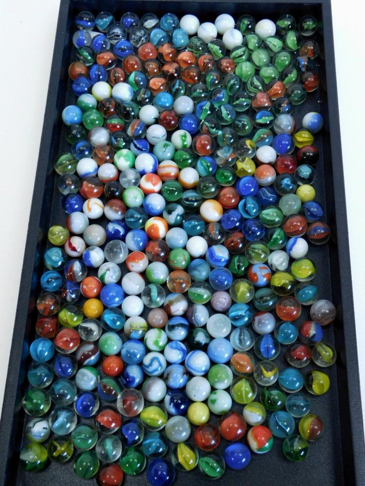Huge Mixed Lot Of Vintage And Modern Marbles