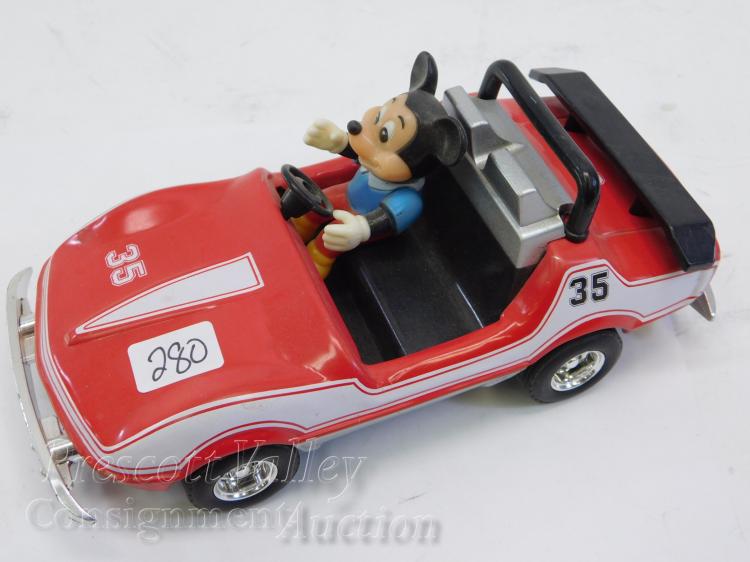 Walt Disney Co Mickey Mouse Autopia Pull Back Toy Car