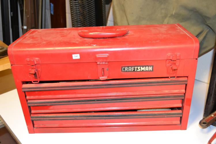 Craftsman 3 Drawer Locking Tool Box With Tools
