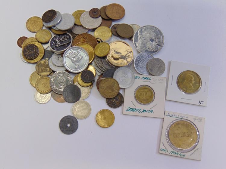 Mixed Lot of Vintage Tokens and Coins