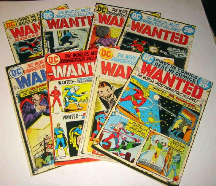 Lot of 8 "Wanted" Comic Books by DC