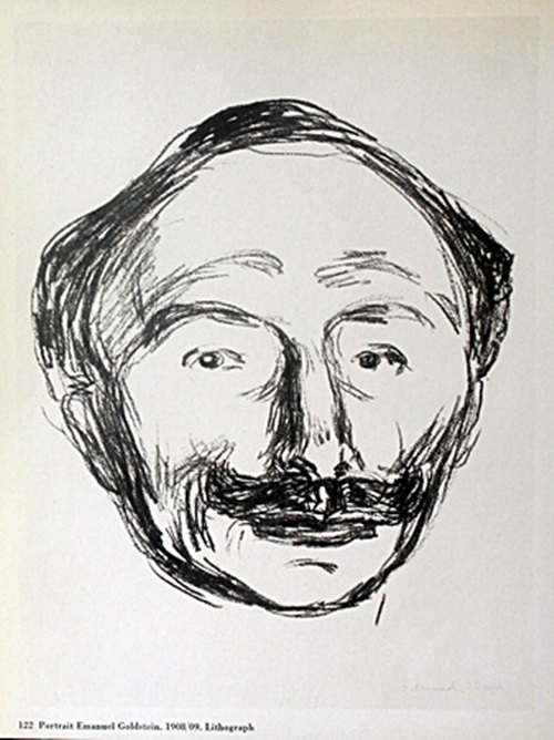 Fine Art Print "Portrait Emanuel Goldstein 1908" After Edvard Munch(21N)
