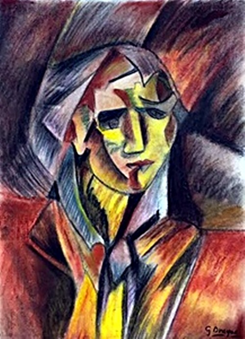 Portrait of Giulliani - Pastel on Paper - G. Braque
