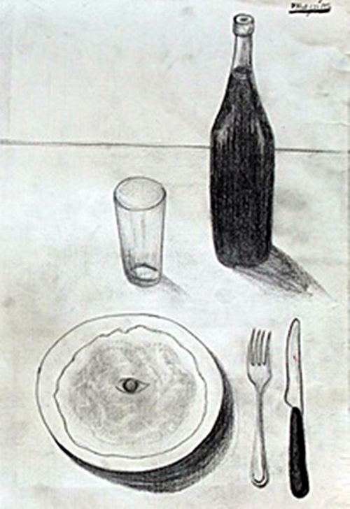The Eye 1950' - Drawing on Paper - Rene Magritte