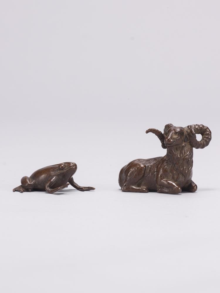 A BRONZE PAPERWEIGHT
