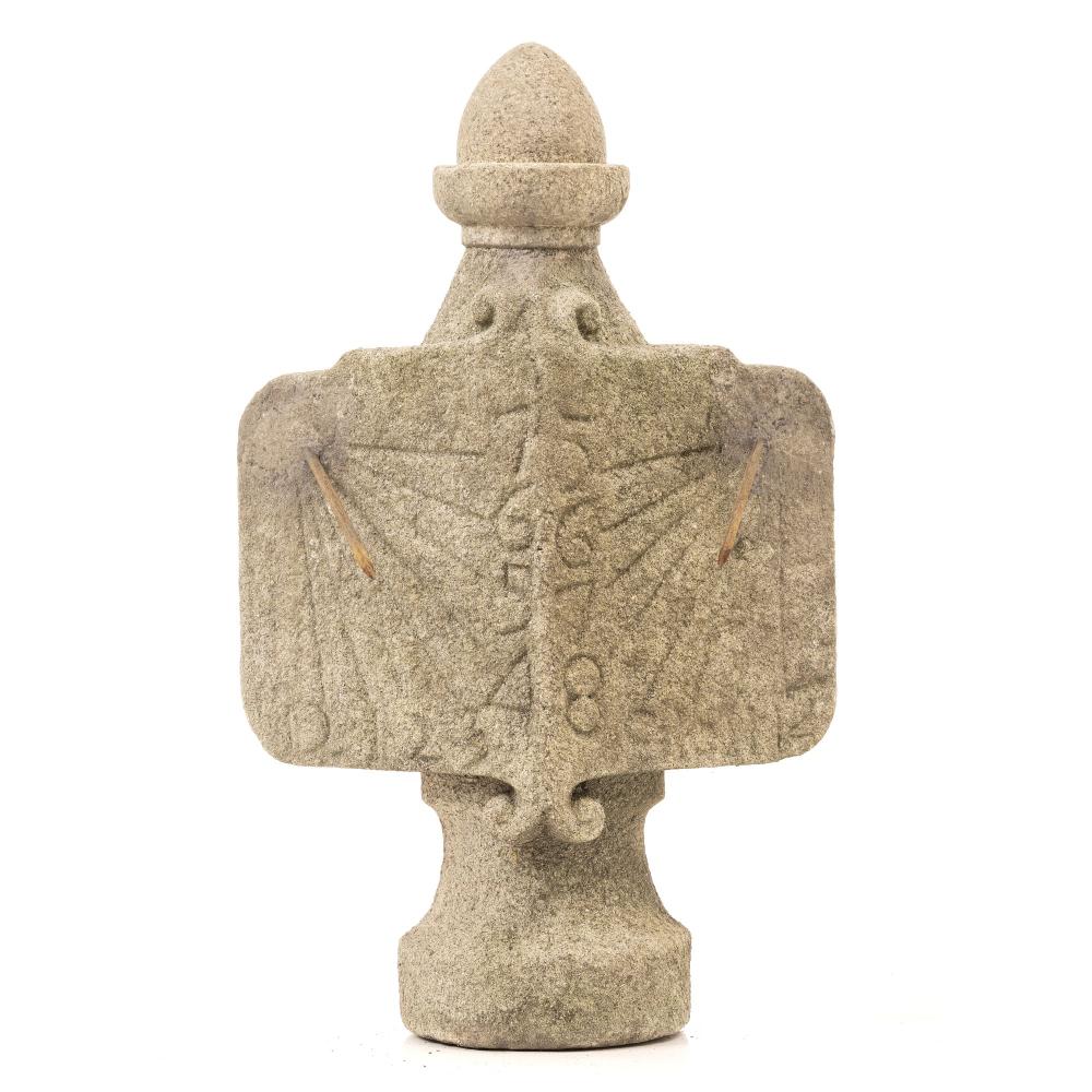 Granite standing sundial