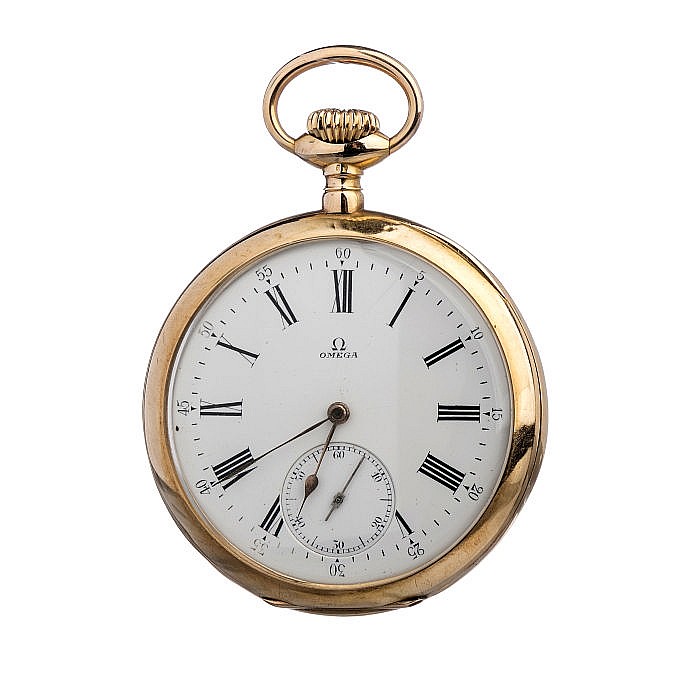 OMEGA - Gold pocket watch