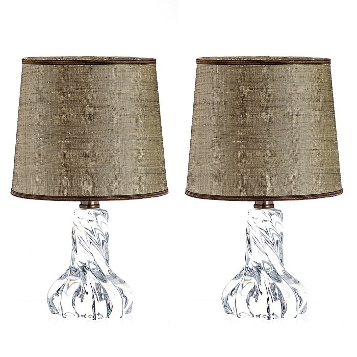 BACCARAT, FRANCE - Pair of table lamps