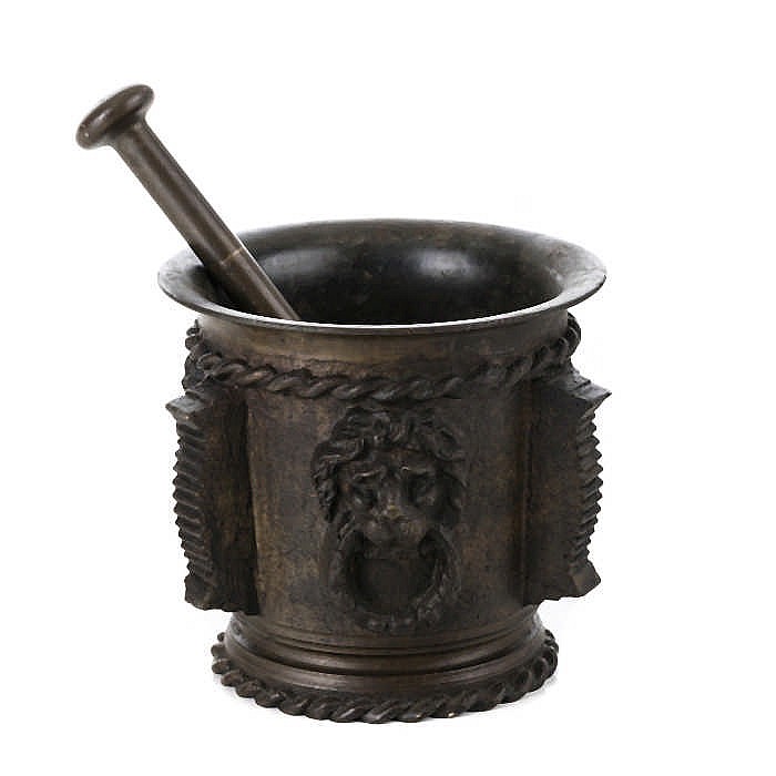 Bronze mortar