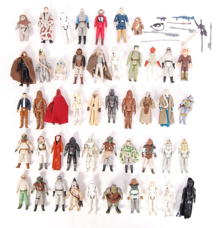 COLLECTION ASSORTED VINTAGE PALITOY / KENNER STAR WARS ACTION FIGURES