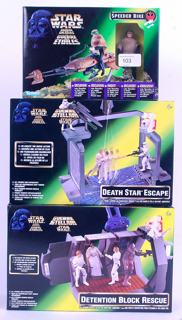 STAR WARS: A collection of 3x Kenner Star Wars pla