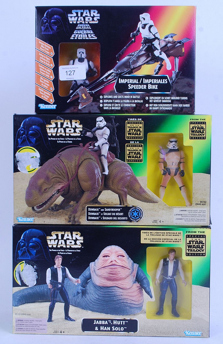 STAR WARS: A collection of 3x Kenner Star Wars act