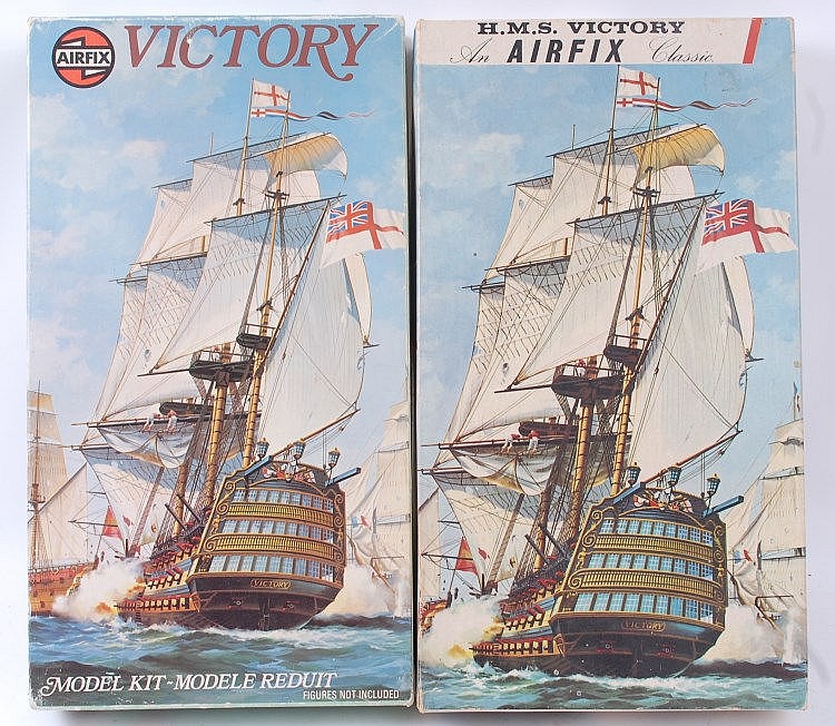 AIRFIX; Two vintage Airfix model kits - both of HMS Victory