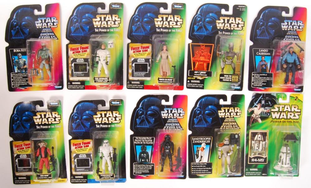 COLLECTION OF KENNER STAR WARS CARDED ACTION FIGURES