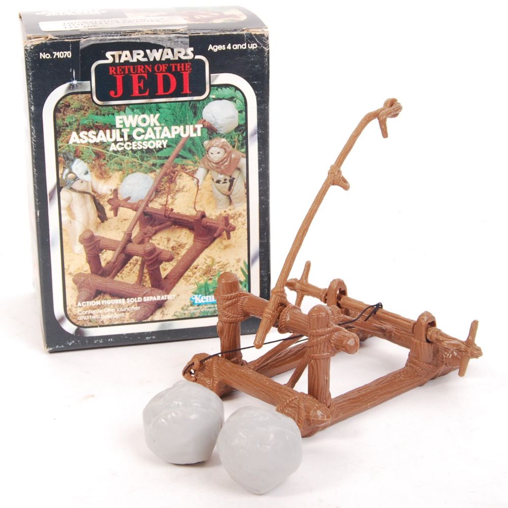 VINTAGE KENNER STAR WARS EWOK CATAPULT ACTION FIGURE PLAYSET